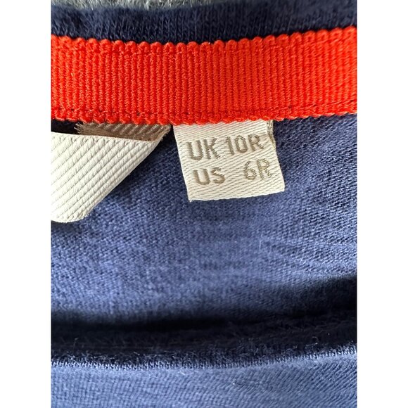Boden Blue 100% Cotton Stripe Leah Jersey T-Shirt‎ Dress Size 6 Preppy Old Money - Picture 6 of 8